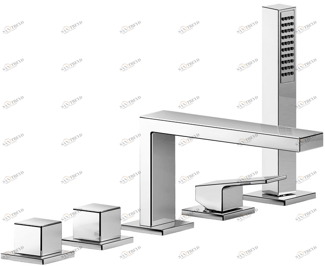 Fir Italia Встраиваемая ванна с 5 отверстиями и ручным душем Kelio 63 6331404