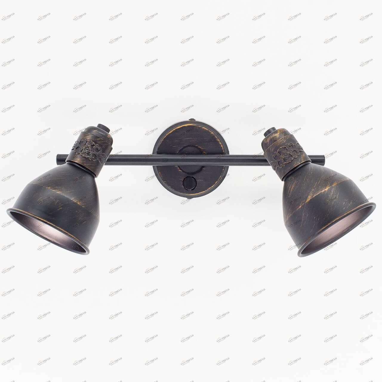 Спот настенный на 2 лампы коричневый Опус CL502522 CITILUX ОПУС 00-3926536 Коричневый 