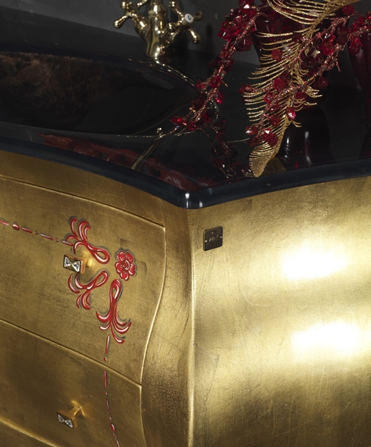 8914 Tifernoit Золотая композиция для ванной комнаты с ручной росписью Bagno  - Вид №3