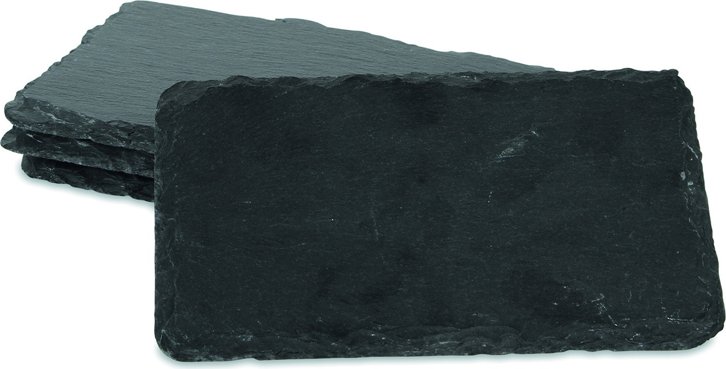 10584883 Boska Доска сервировочная для закусок Boska 16x10см, набор 4шт, сланец (черный) Сланец 