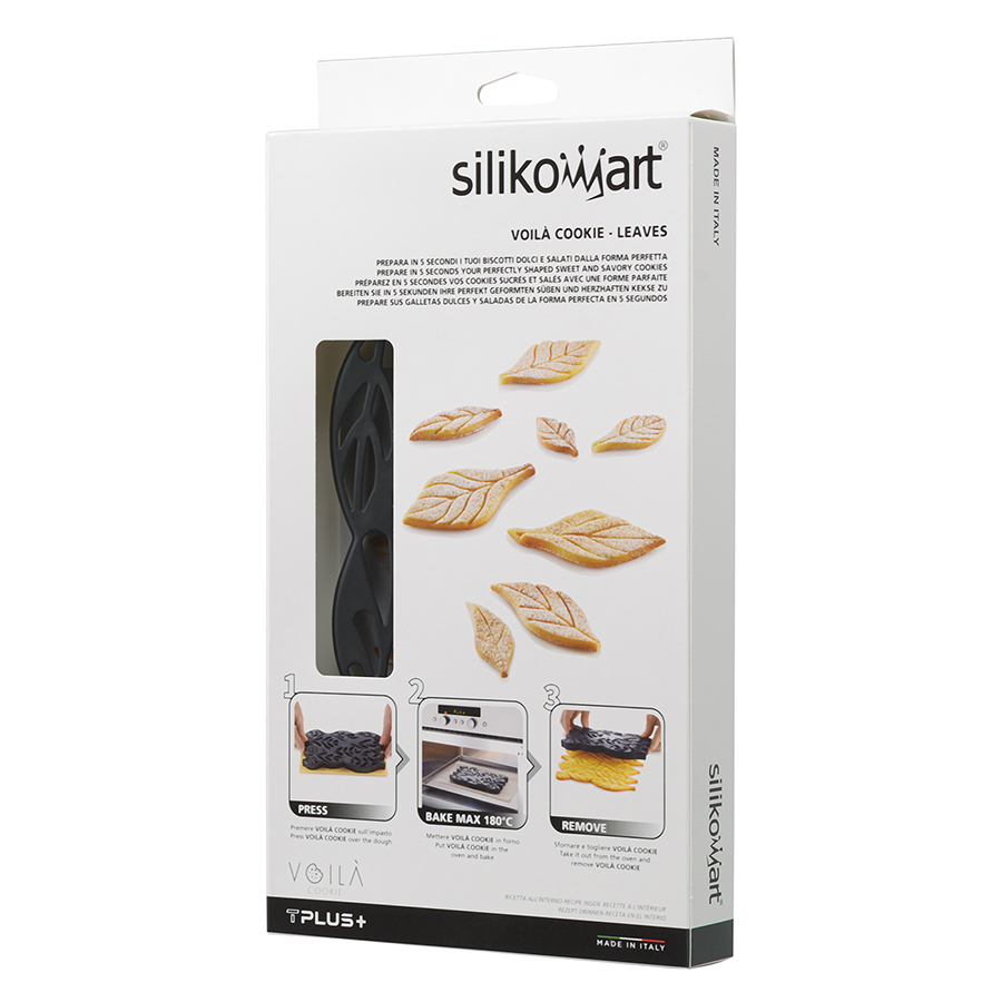 53.151.20.0065 Форма для пирожного voila' cookie leaves 24 х 15 см силиконовая Silikomart  - Вид №3