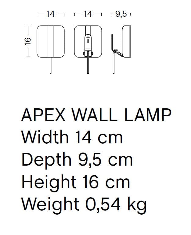 Регулируемая стальная светодиодная настенная лампа Hay APEX WALL ARCH-00104910 - Вид №14