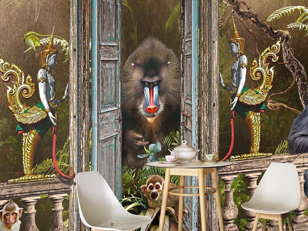 Тропические обои ПВХ бесплатно, ЭКО, моющиеся WallPepper окружающая среда ARCH-00079500