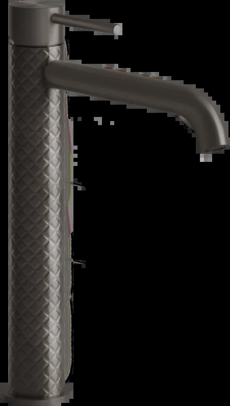 Смеситель для умывальника 54106 707 Gessi Gessi316 ЧЕРНЫЙ МЕТАЛЛ BR. PVD