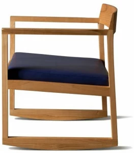 Morelato Кресло-качалка из вишневого дерева с подлокотниками Contemporaneo Art. 3898