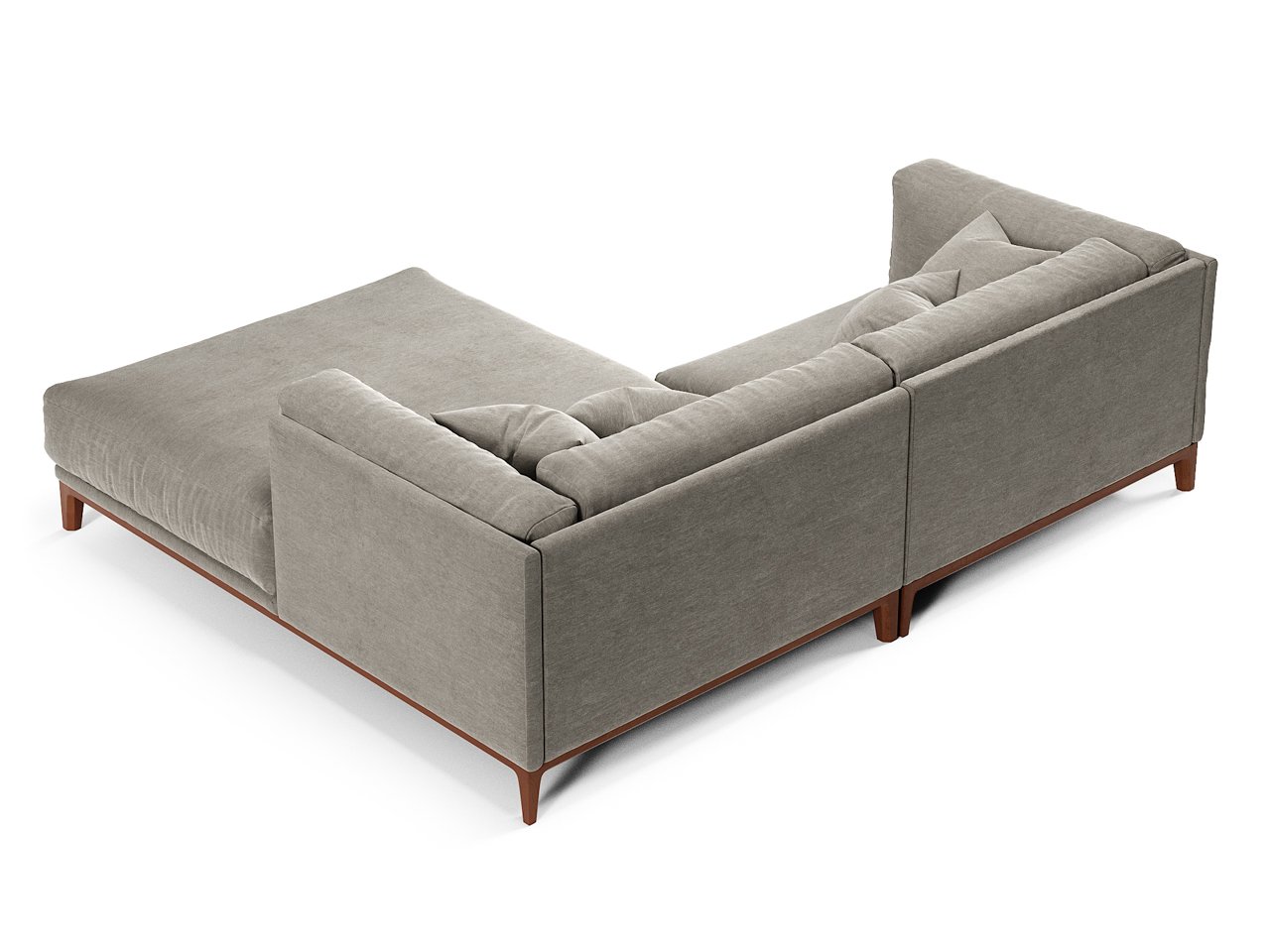 Диван Case угловой темно-серый THE IDEA ДИЗАЙНЕРСКИЕ 210514 Серый  - Вид №3