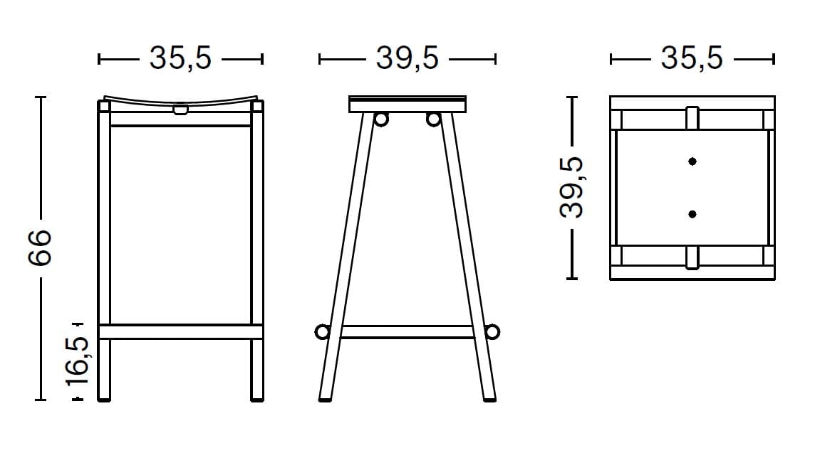 Барный стул с подставкой для ног Hay TABURETE 8 ARCH-00029317 - Вид №31