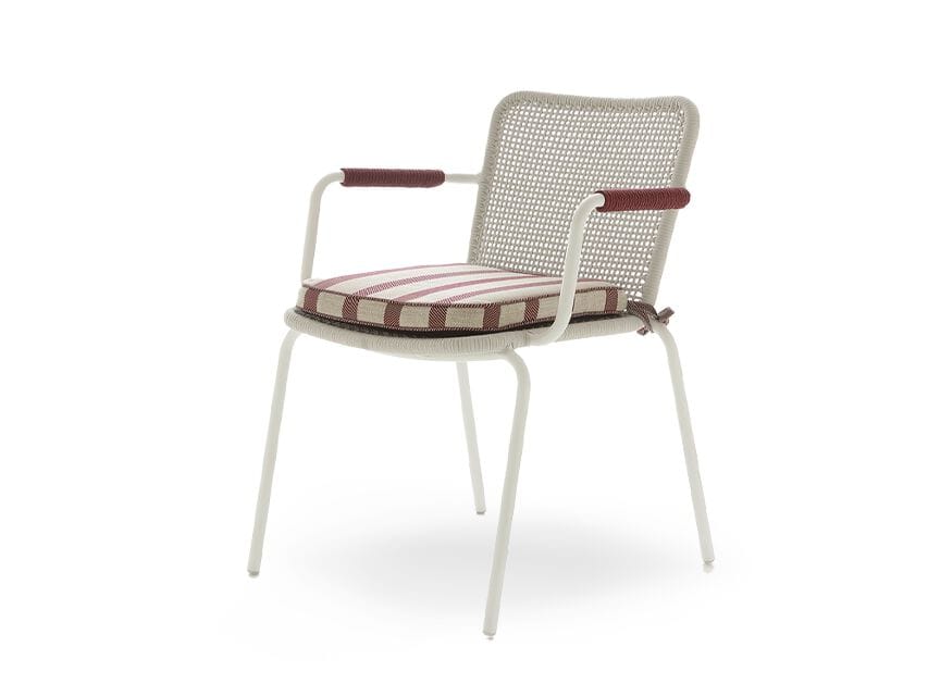 Открытый стул с плетеным алюминиевым подлокотником Nodo Italia Antonio Marras + Nodo Italia ARCH-00012197