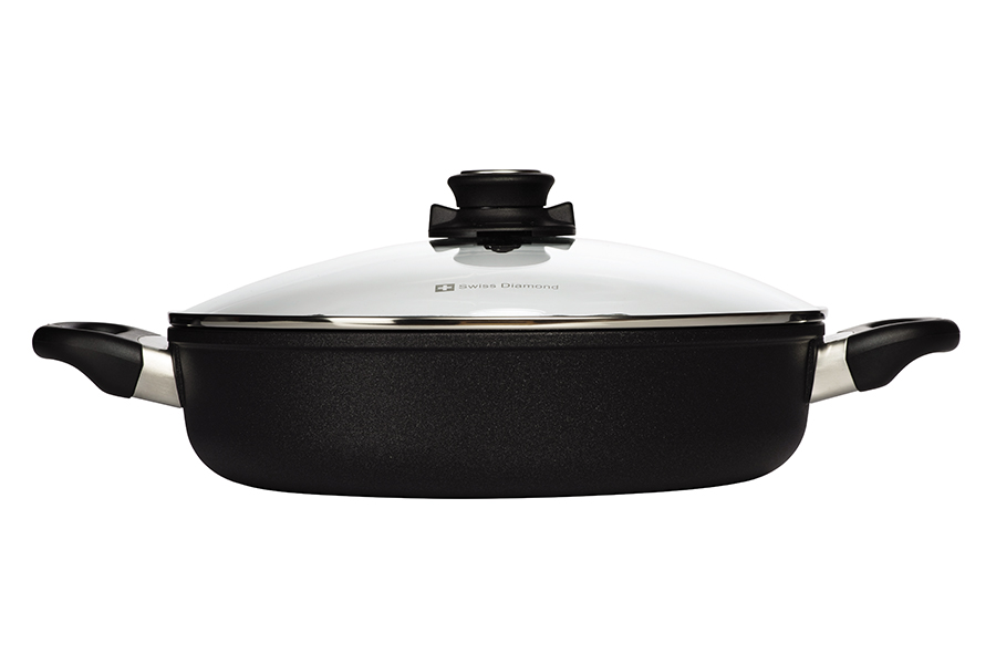 Сотейник Swiss Diamond со стеклянной крышкой, две ручки, Ø28 см XD6628C - Вид №5