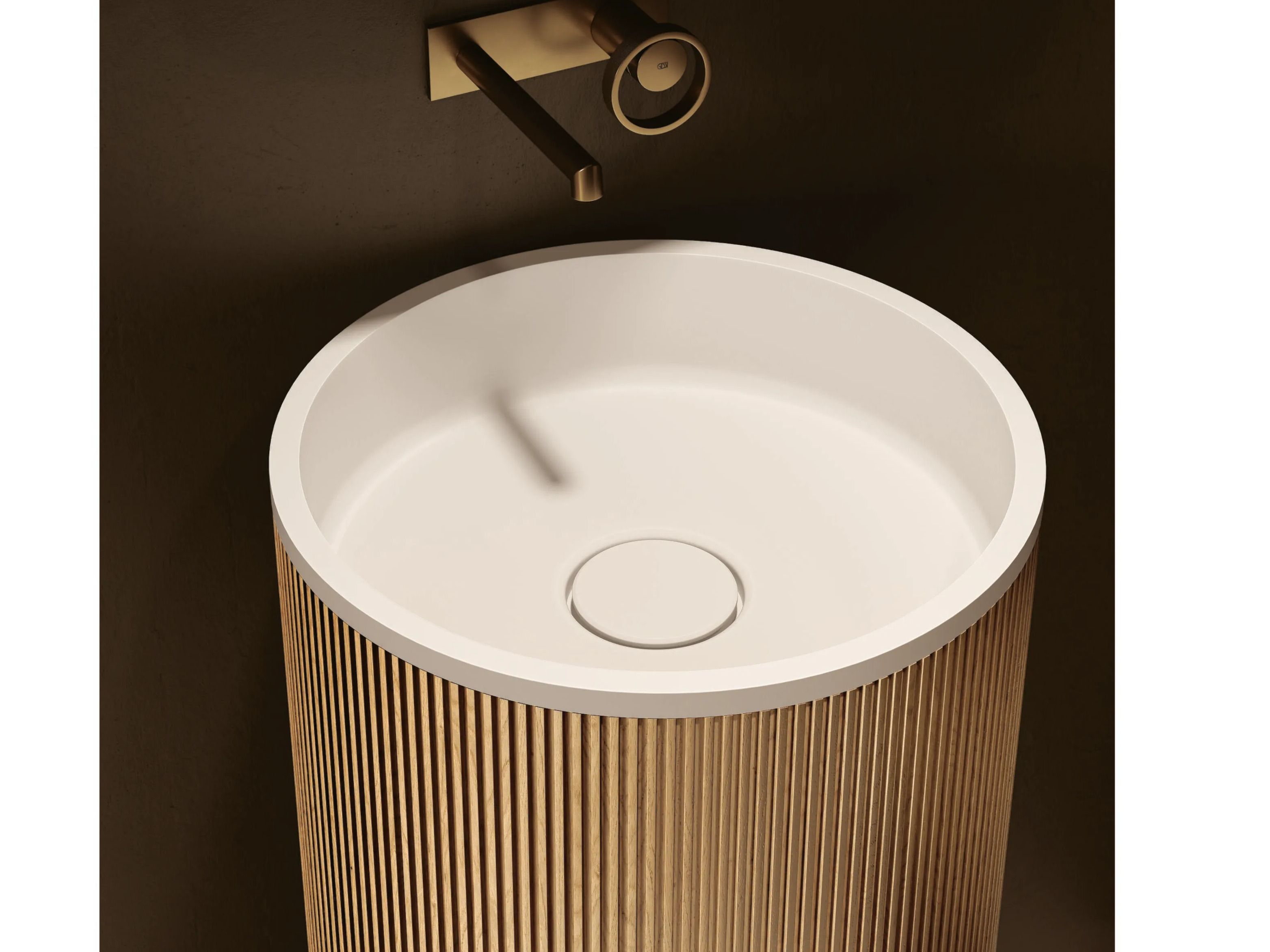 Lavabo rotondo freestanding in Solid Surface MOMA Design Лондонский тауэр ARCH-00081898 - Вид №1