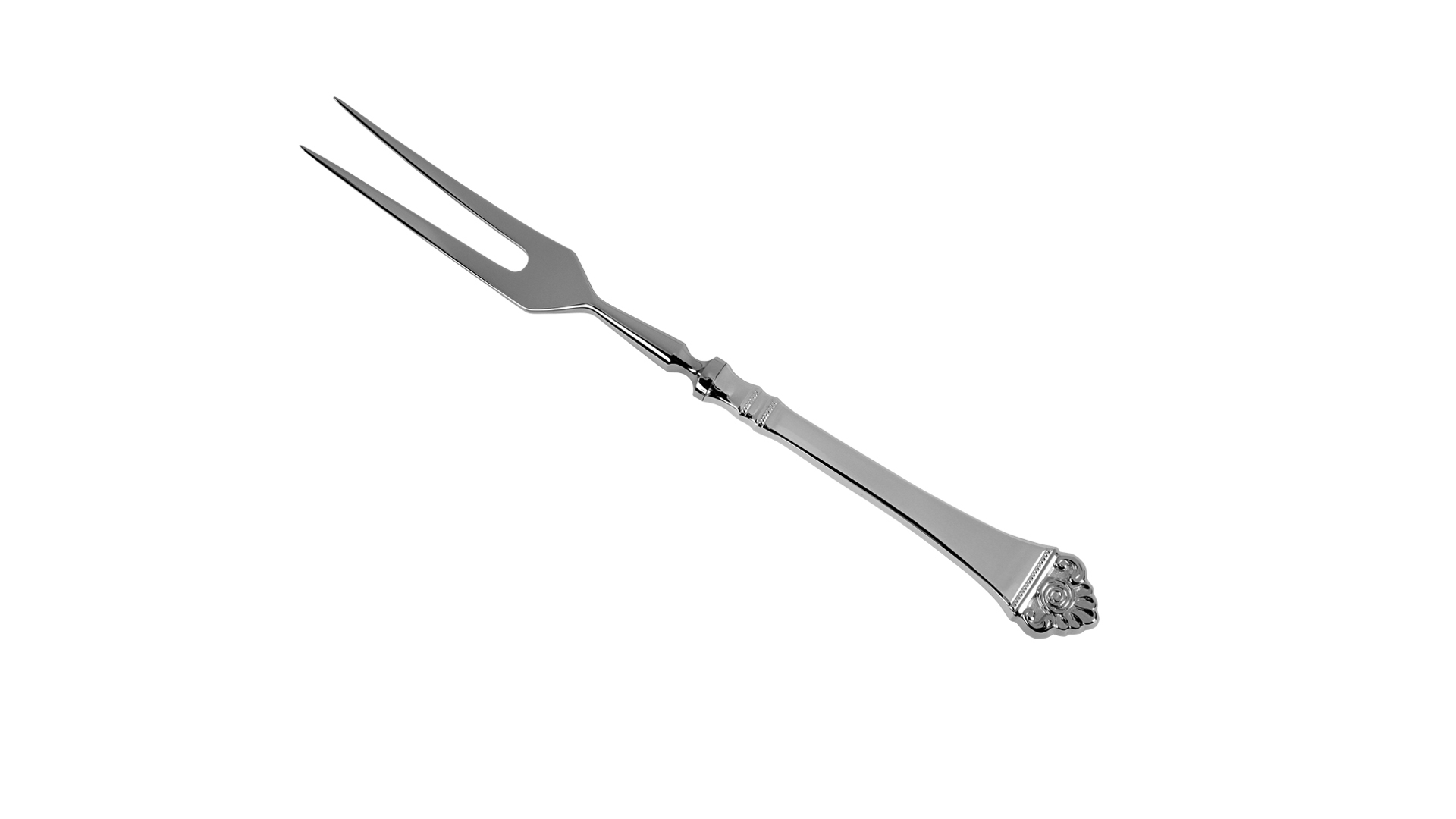 74908 Robbe&Berking Нож и вилка для мяса Robbe&Berking "Розенмустер" (серебро 925+позолота) Серебро 925  - Вид №2