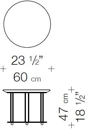 Garbarino Круглый журнальный столик Aureola Aur cf5  - Вид №3