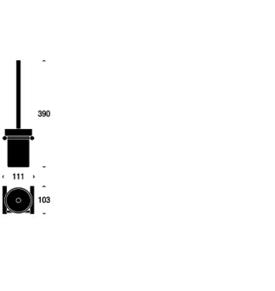 FROST Ершик для унитаза 5 » полированный Нержавеющая сталь Полированный O1106  - Вид №2