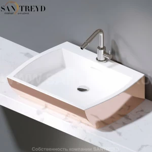 L282.257 Накладная раковина на столешницу  овальная A. e T. Italia SQUARE