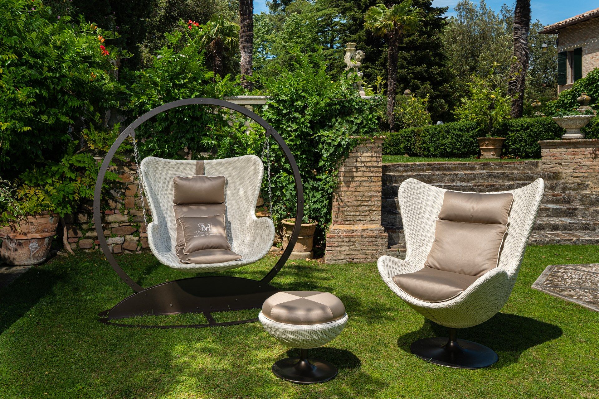 Садовый стул из смолы и ткани Samuele Mazza Outdoor Aldebaran Resin ARCH-00052898 - Вид №1