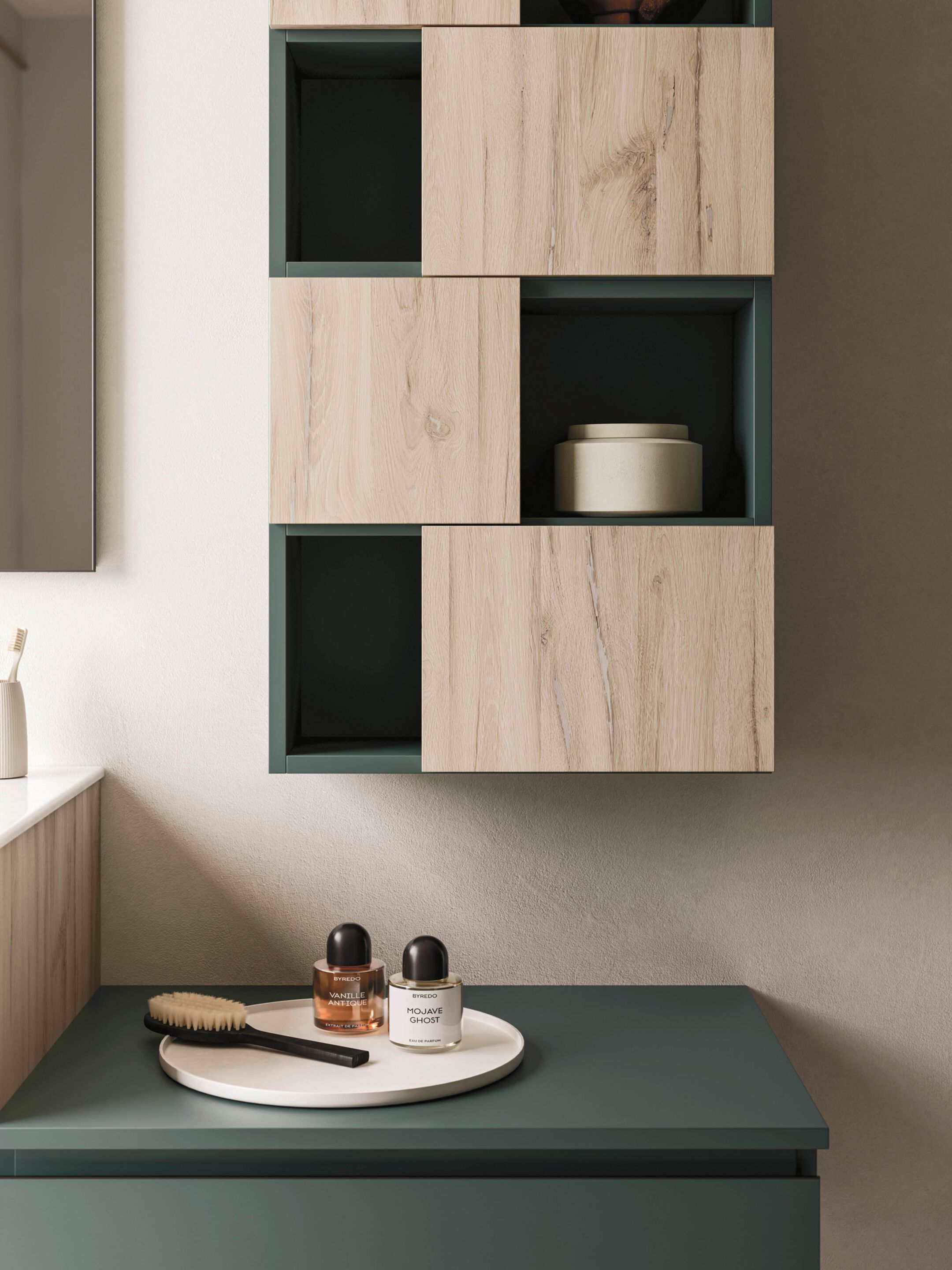 Подвесной шкаф для умывальника со встроенной раковиной Arbi Arredobagno HO.ME PLUS 45° C 29 ARCH-00103145 - Вид №1