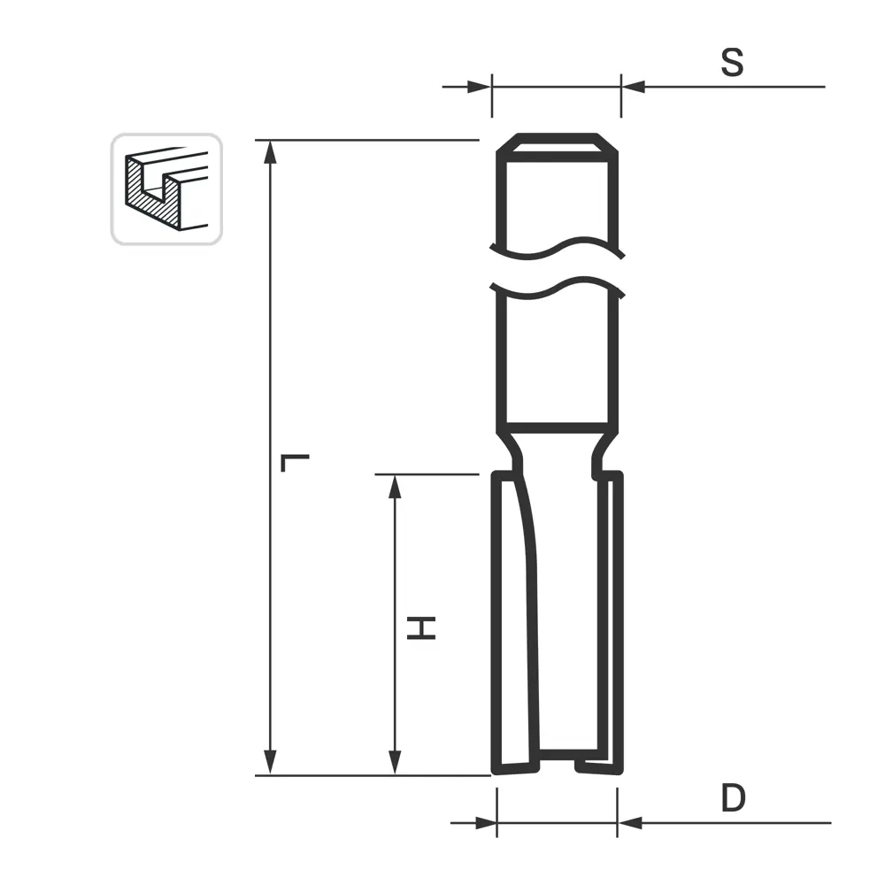 Фреза T-образная Santreyd для точных пазов в древесине 32x120 мм 85635440 STLM-0849845 - Вид №1