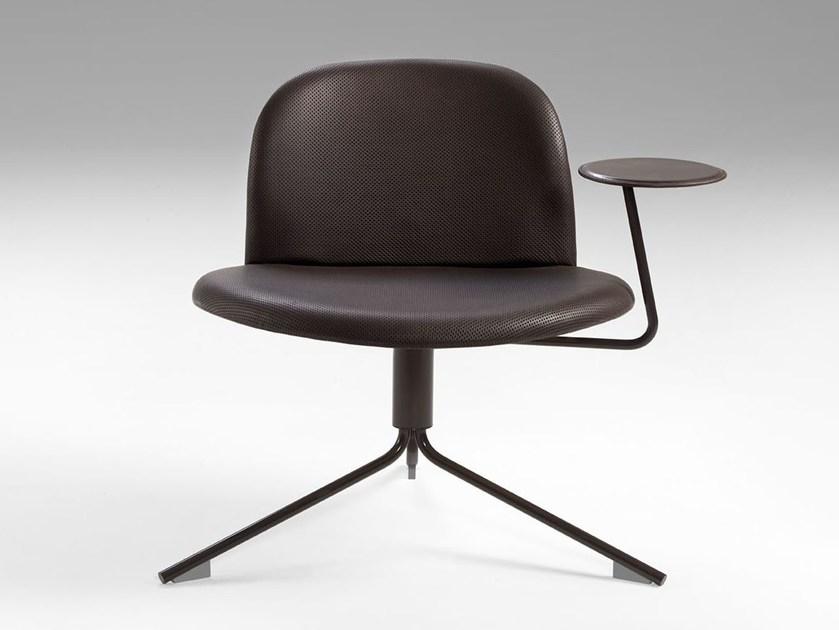 Offecct Вращающееся кресло на козелке из кожи sun-id-1478643 - Вид №3