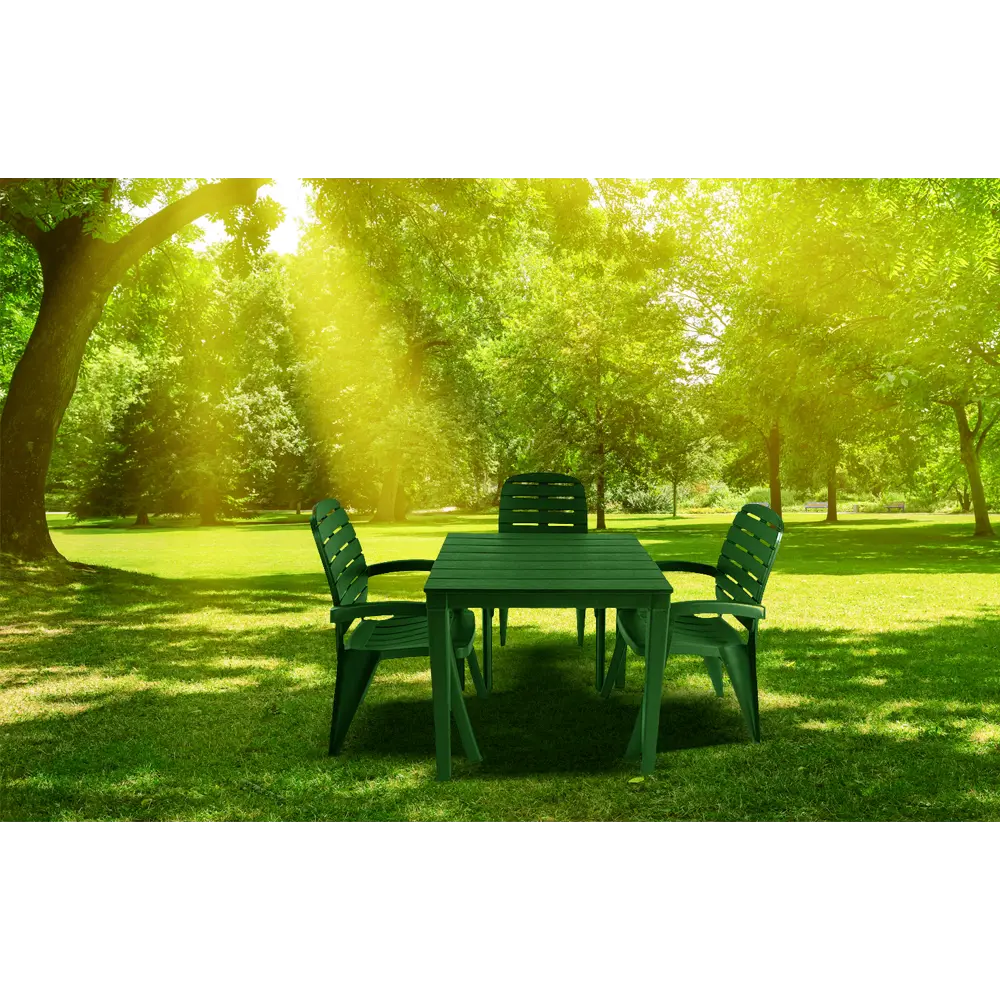 Кресло садовое «Прованс», цвет тёмно-зелёный ЭЛЛАСТИК-ПЛАСТ STLM-2149522 - Вид №3