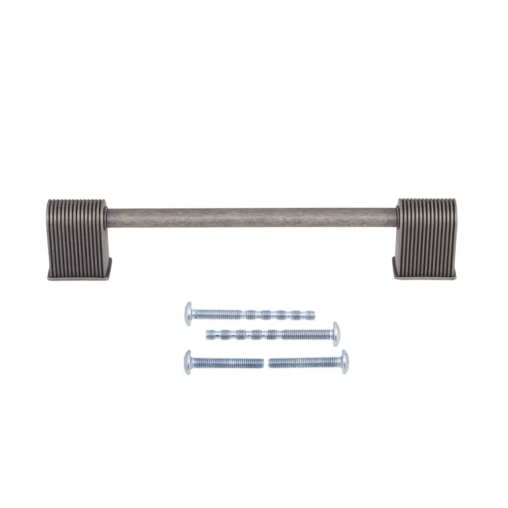 86899827 Ручка-скоба мебельная Amedeo ЦАМ 128 мм цвет старое серебро STLM-1005742 PALLADIUM  - Вид №1