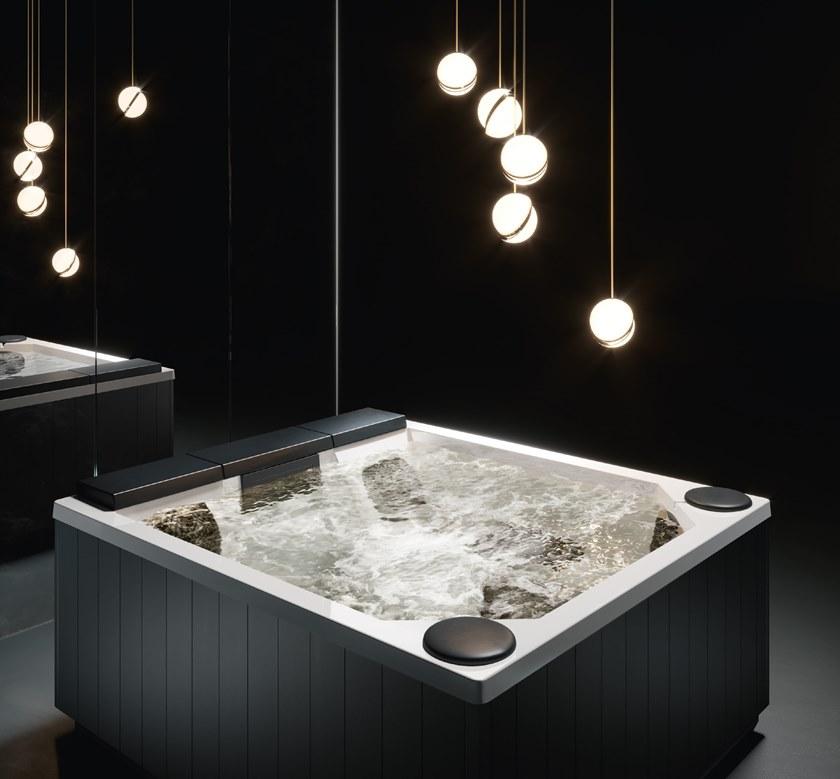 Gruppo Treesse Прямоугольный мини-бассейн с 3-х местной хромотерапией Treesse pool 212 x 190 x 90 cm - Вид №1