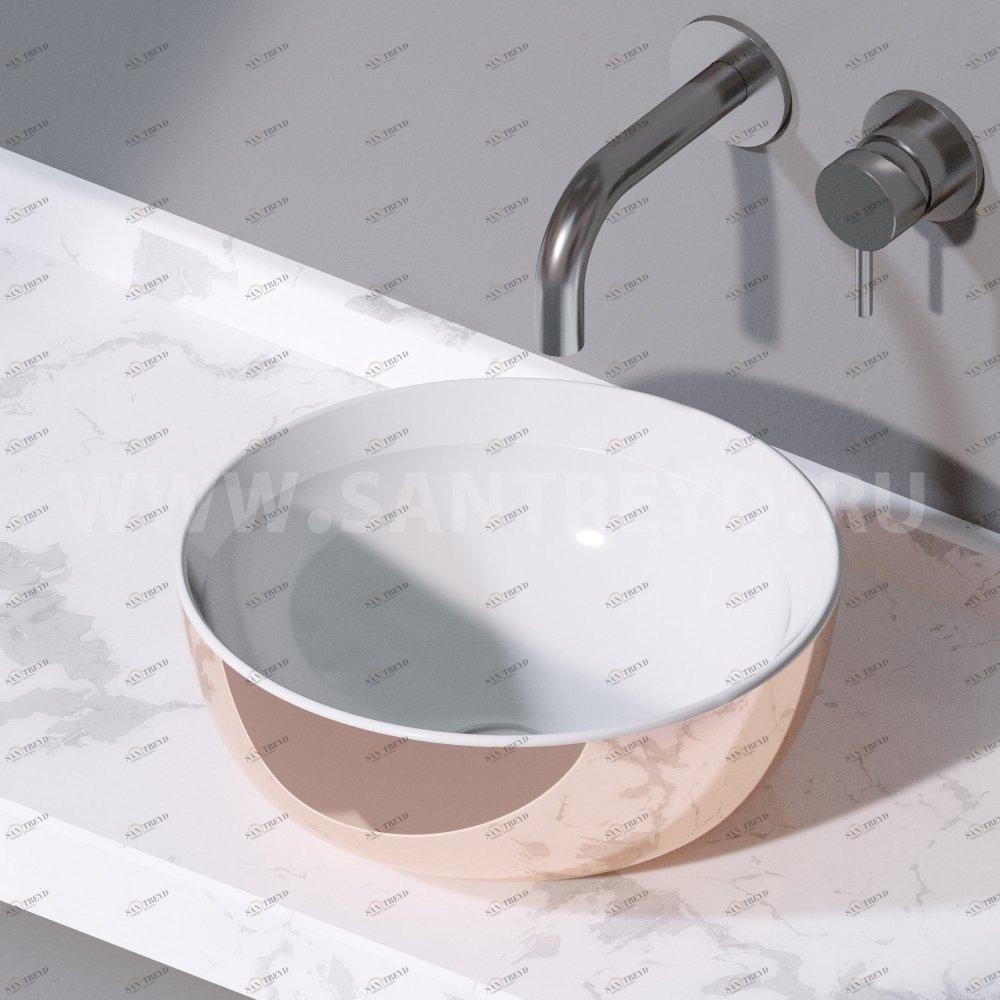 L450257 Накладная раковина на столешницу  круглая A. e T. Italia SPOT AeT ITALIA