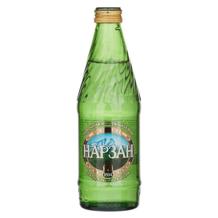 Вода минеральная Нарзан газированная 0,33 л Santreyd 2019