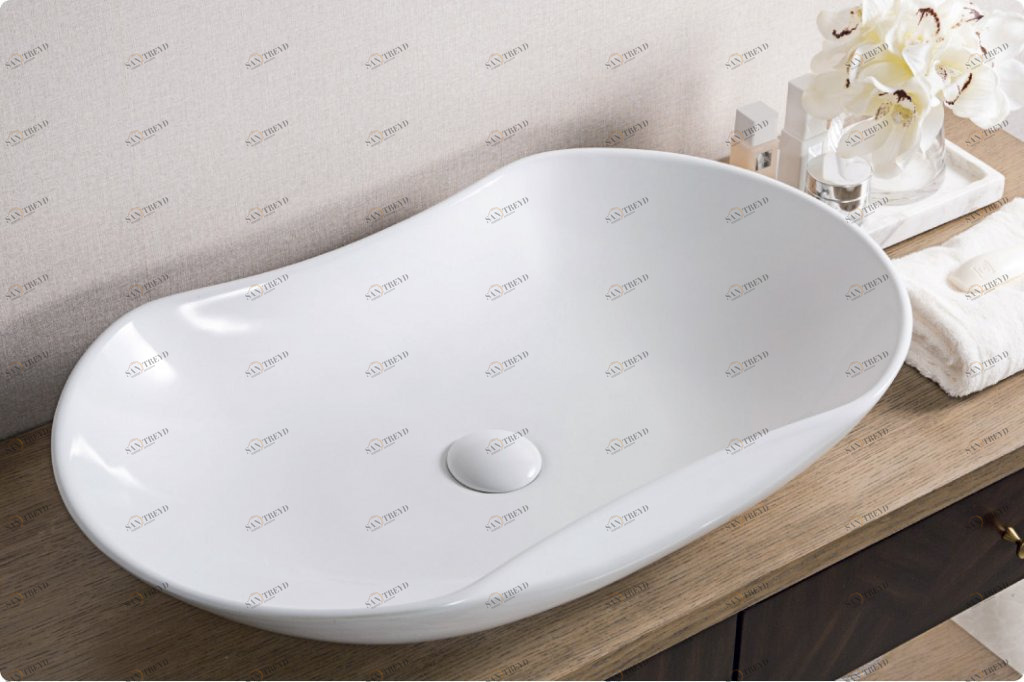 BB1334 Накладная раковина на столешницу  овальная BELBAGNO 