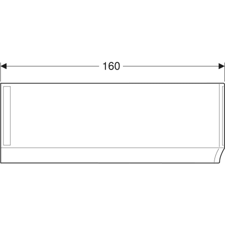 554.825.01.1 Передняя обшивка Geberit Renova для асимметричной ванны, левая Geberit  - Вид №9