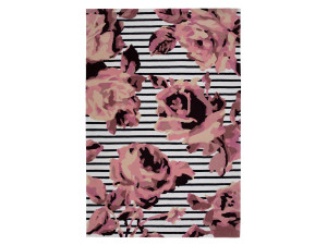 Шерстяной цветок прямоугольный ковер ручной работы