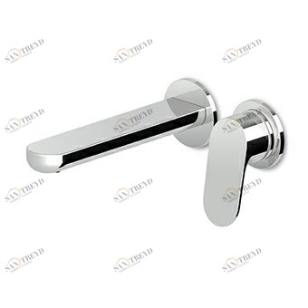 ZKK673 - R99499 - R99815 Встраиваемый однорычажный смеситель для раковины с аэратором на 2 отверстия. Длина рта 170 мм. Zucchetti Nikko 