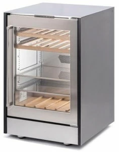 JOKODOMUS Холодильник для вина из нержавеющей стали со стеклянной дверцей Ono