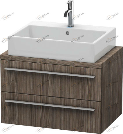 XL540605151 Тумбочка для компактной консоли X-Large #XL5406 700 x 478 мм Сосна коричневая, декор Duravit