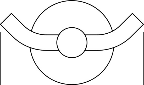 HAR 007 Крючок двойной ARTWELLE Harmonie - Вид №1