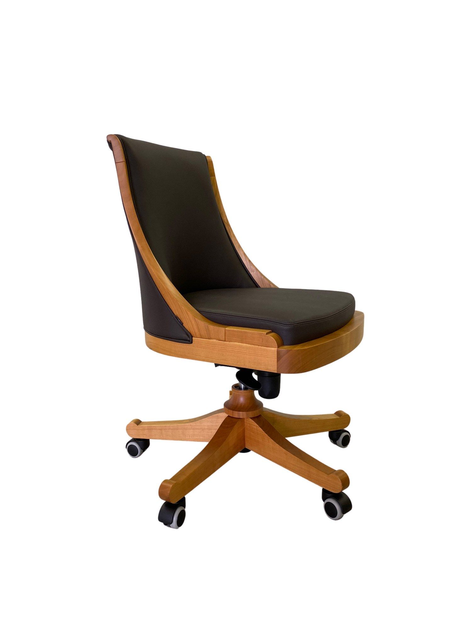 Вишневое вращающееся офисное кресло с колесами Morelato PRESIDENT ARCH-00094289 - Вид №4