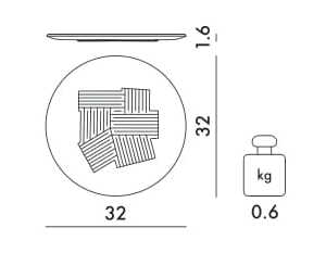 Меламиновая круглая подложка Kartell текстура ARCH-00045571 - Вид №15