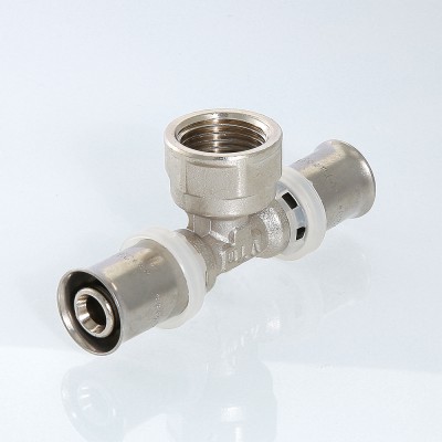 VTm.232.N.260426 Пресс-фитинг – тройник с переходом на внутреннюю резьбу Valtec 26 мм х 1/2" х 26 мм  - Вид №3