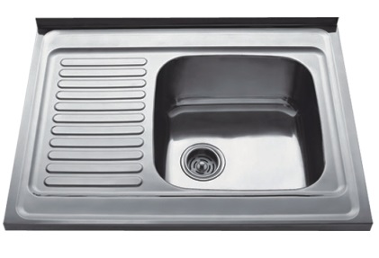 HBD6080R Кухонная мойка , сталь микродекор Haiba  - Вид №1