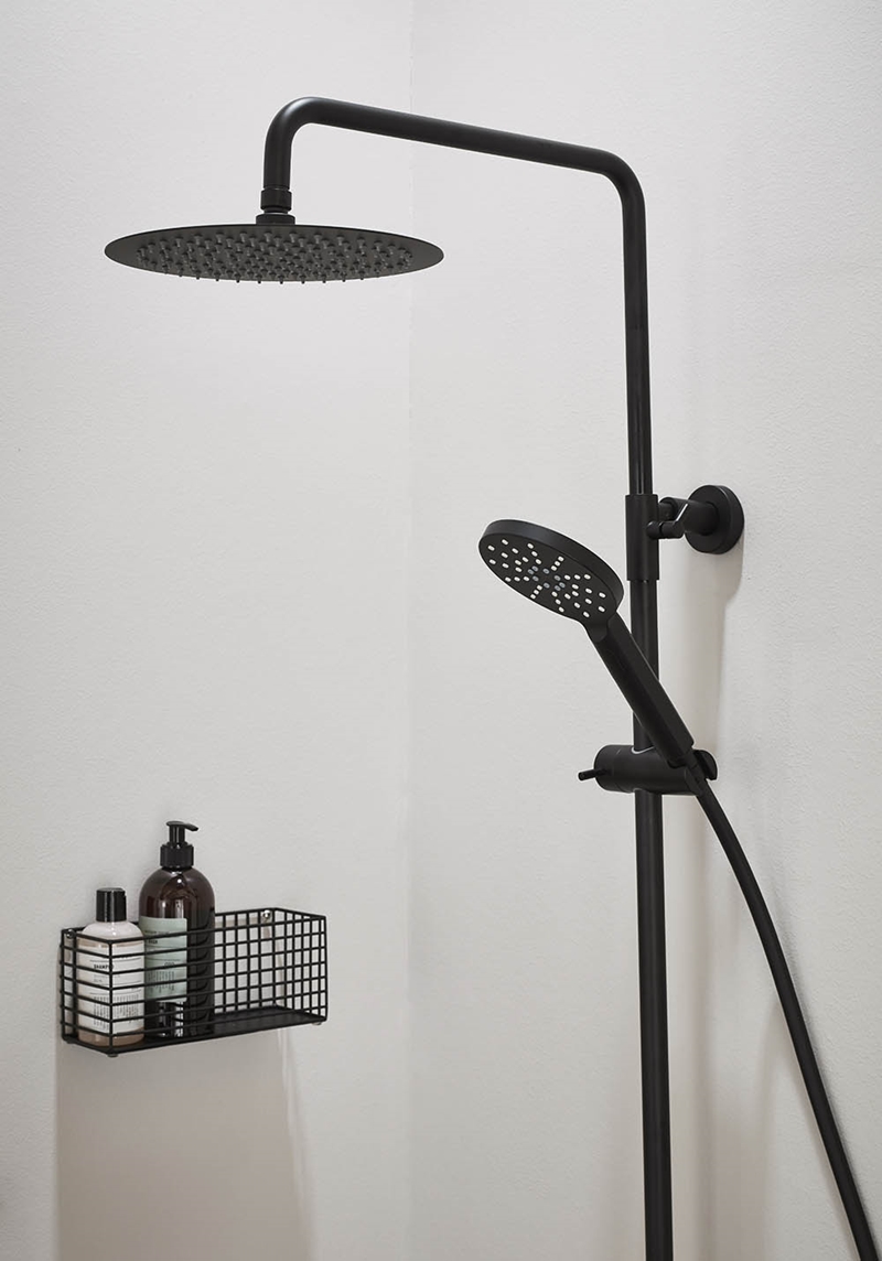 310115 На Крыше Душ City Black M 300Mm Душевая Головка Noro  Черный  - Вид №3