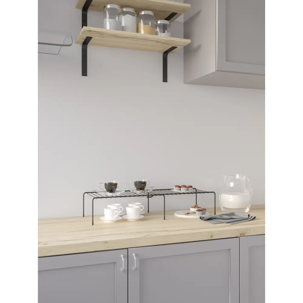 DELINIA Органайзер для полки 75×25 см - умное хранение на кухне 85432812 Вставка в полку STLM-0062753 - Вид №5