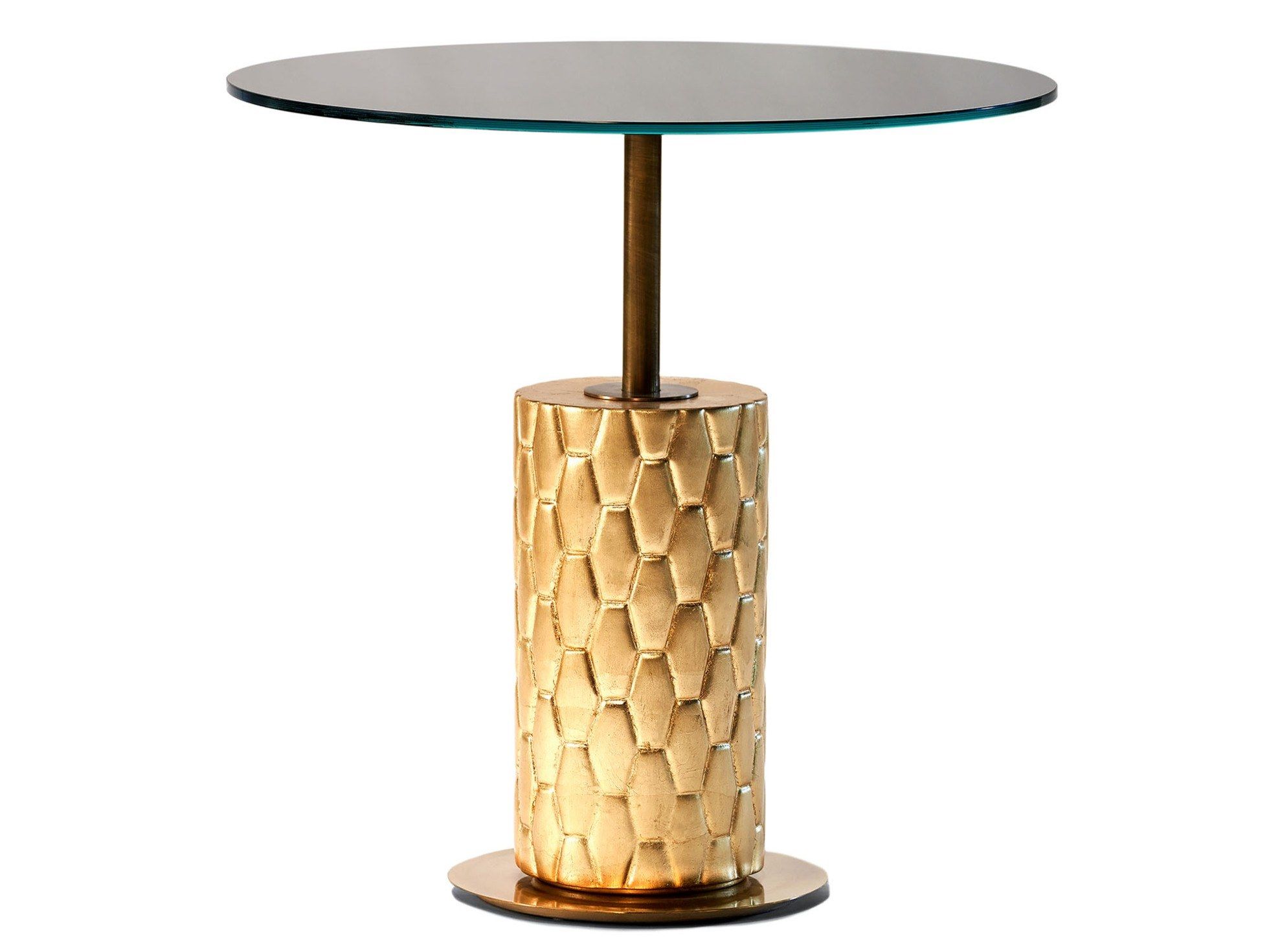 Высокий круглый стеклянный журнальный столик MARIONI ARCH-00059825