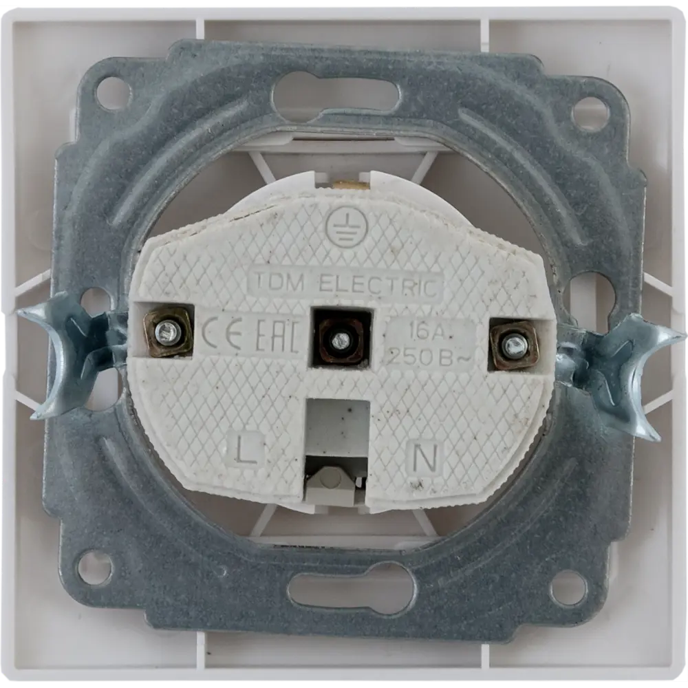 Розетка встраиваемая TDM ELECTRIC Таймыр с заземлением 85591101 Серия отсутствует STLM-0064384 - Вид №3