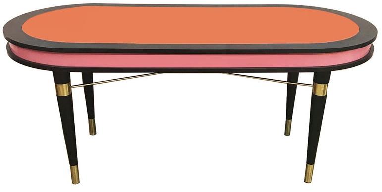 Moanne Овальный лакированный обеденный стол из массива дерева sun-id-1383195 - Вид №1