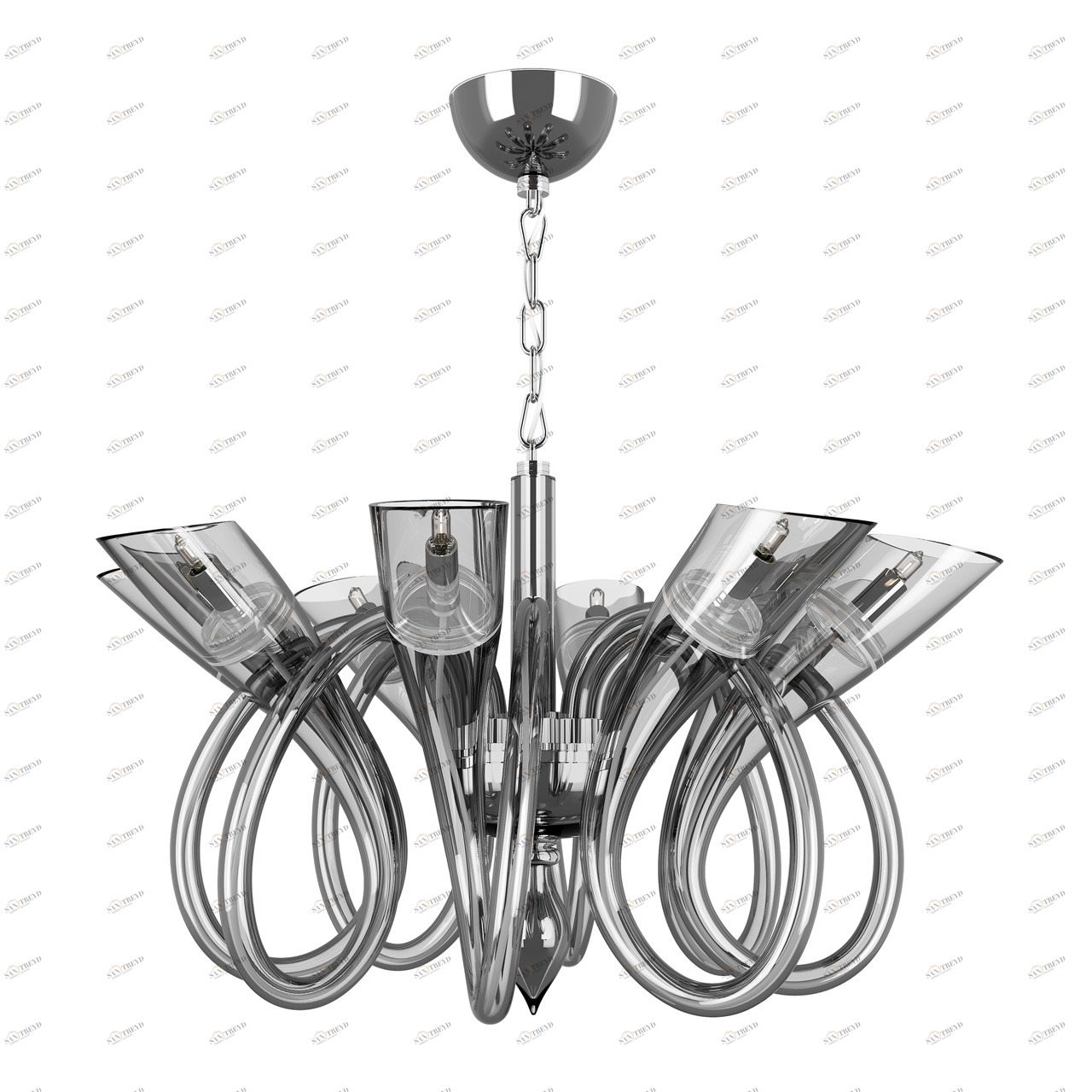 Люстра дизайнерская Name хром серая 892087 LIGHTSTAR ДИЗАЙНЕРСКИЕ, STELLA 056314 Хром 