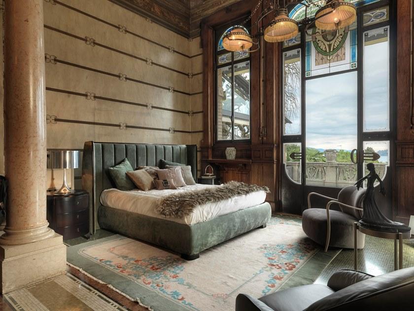 SELVA Кожаная кровать королевского размера с мягким изголовьем  2172  - Вид №2