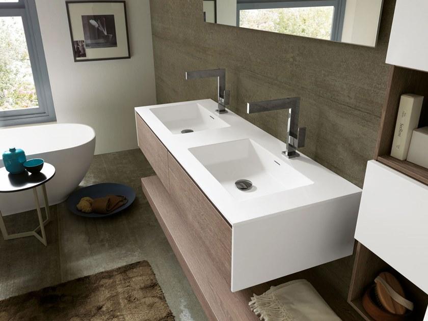 Archeda Подвесная тумба под умывальник из дерева с зеркалом Tulle sun-id-1501202 - Вид №2