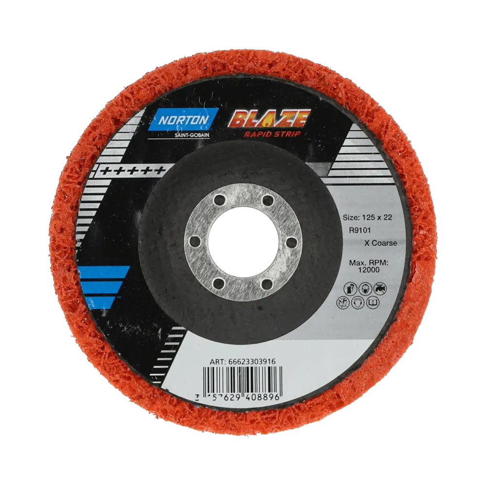 Зачистной диск Norton Rapid Blaze 125 мм для профессиональной обработки металла 82805857 STLM-0036241