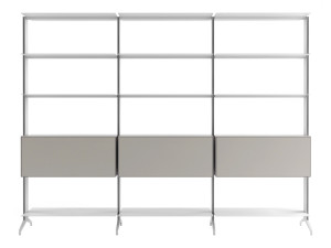 Алюминиевый модульный книжный шкаф