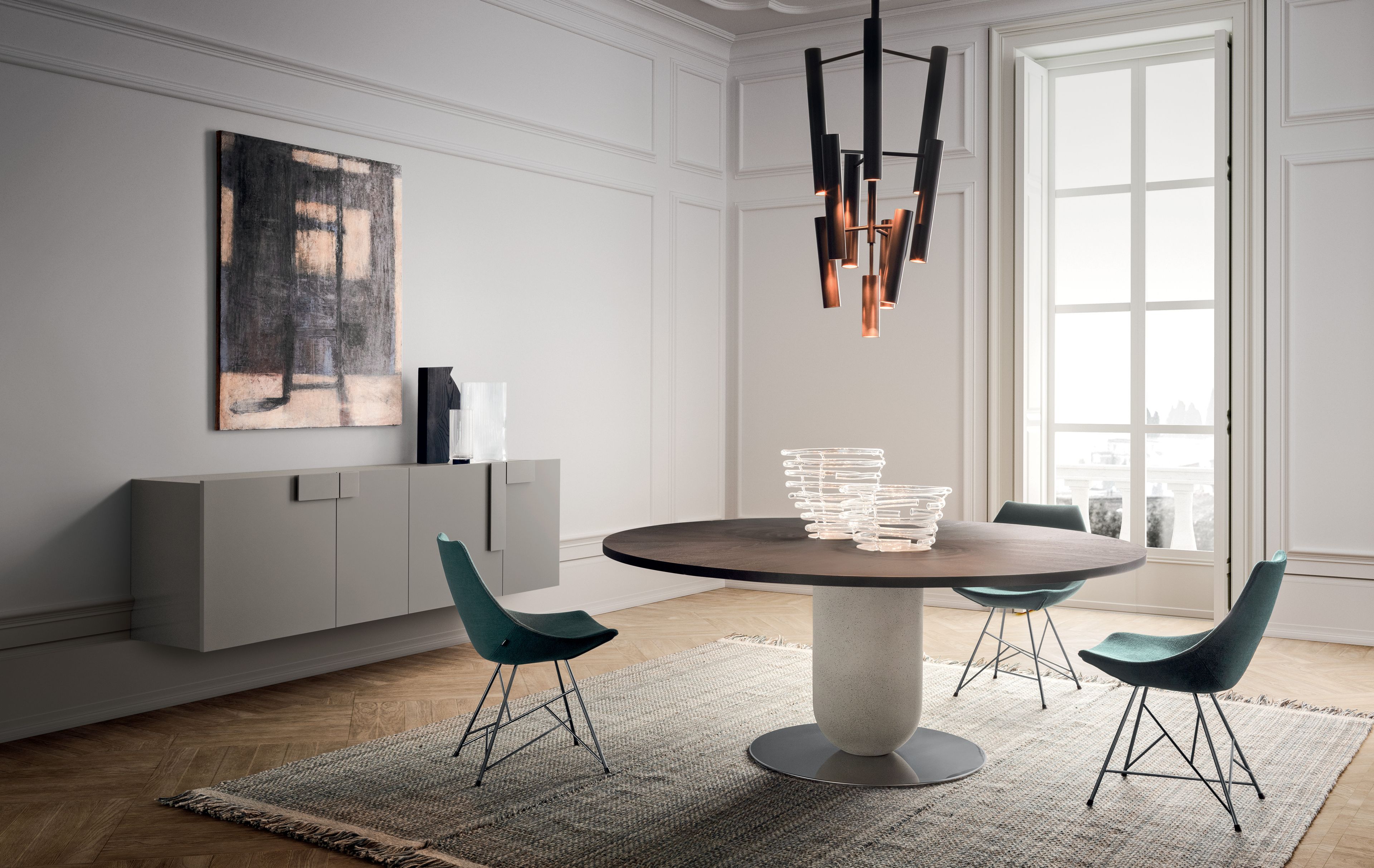 Круглый деревянный стол Pianca Этторе ARCH-00087653 - Вид №1