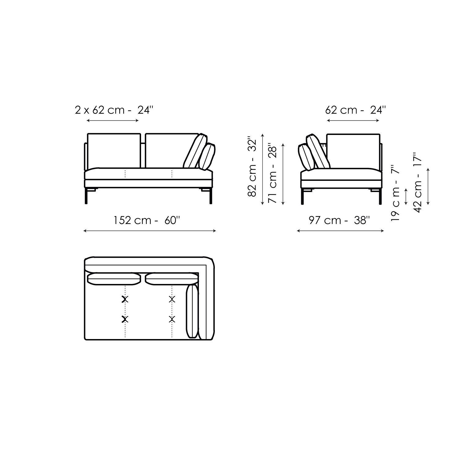 Ткань диван BONALDO ALIANTE ARCH-00100553 - Вид №26